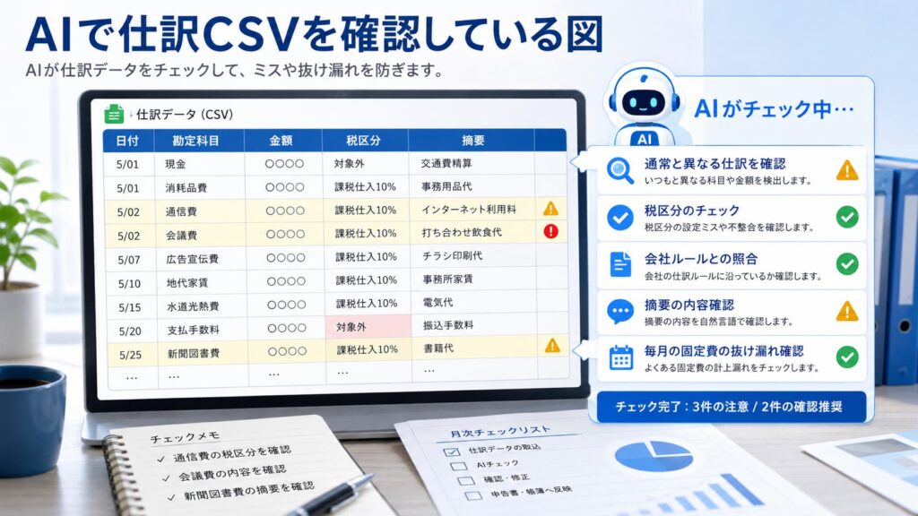 AIに任せたのではなく、AIと一緒に確認した